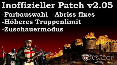stronghold crusader patch|inoffizieller patch stronghold crusader.